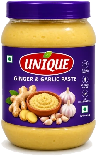 Unique Ginger & Garlic Paste 500g jar
